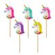 Unicorn Multicolour set of 5 cake candles