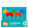 Vehicle Building Works Construction cake candle, candle set of 5 pcs