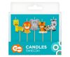 Animals Safari birthday candle, candle set 5 pieces