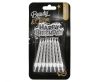 Happy Birthday B&C Silver Silver Happy Birthday Candle Set 16 pcs