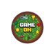 Gamer Game On Toy paper plate 6 pieces 18 cm