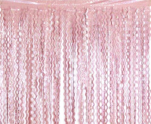 Colour B&C Silver Stars Pink Star Curtain 2 m