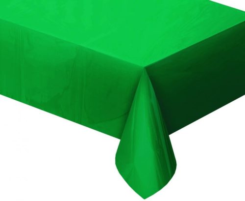 Colour Metallic Green foil tablecloth 137x183 cm