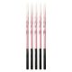 Colour Ombre Pink-White Birthday Candle Set, 5 pieces