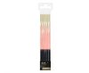 Colour Ombre Gold-Cream Birthday Candle Set, 5 pcs