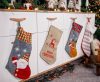 Christmas Snow Flakes, Snowflake Christmas Stocking, Boot 55.5 cm