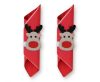 Christmas Deer Reindeer Napkin Ring Set