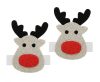 Christmas Deer Reindeer Napkin Ring Set