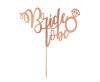 Wedding Bride to be rose gold cake decoration 16x15cm