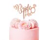 Wedding Bride to be rose gold cake decoration 16x15cm