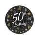 Happy Birthday B&C Happy Birthday 50 Paper Plates, Pack of 6, 18 cm