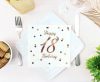 Happy Birthday B&C White Happy Birthday 18 Napkin Pack of 20 33x33 cm