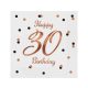 Happy Birthday B&C White Happy Birthday 30 napkins 20 pcs 33x33 cm