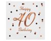 Happy Birthday B&C White Happy Birthday 40 Napkin Pack of 20 33x33 cm