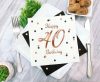 Happy Birthday B&C White Happy Birthday 40 Napkin Pack of 20 33x33 cm