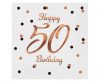 Happy Birthday B&C White Happy Birthday 50 Napkins 20 pcs 33x33 cm