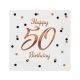 Happy Birthday B&C White Happy Birthday 50 Napkins 20 pcs 33x33 cm