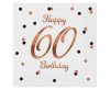 Happy Birthday B&C White Happy Birthday 60 napkin pack of 20 33x33 cm