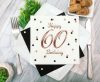 Happy Birthday B&C White Happy Birthday 60 napkin pack of 20 33x33 cm