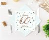 Happy Birthday B&C White Happy Birthday 60 napkin pack of 20 33x33 cm