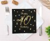 Happy Birthday B&C Gold Happy Birthday 40 Napkins 20 pcs 33x33 cm