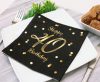 Happy Birthday B&C Gold Happy Birthday 40 Napkins 20 pcs 33x33 cm