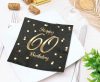 Happy Birthday B&C Gold Happy Birthday 60 napkin pack of 20 33x33 cm