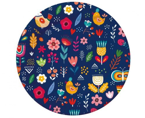 Spring Have Fun Dark paper plate 6 pcs 18 cm