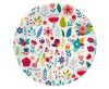 Spring Have Fun Light paper plate set of 6, 18 cm