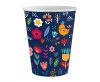 Spring Have Fun Dark paper cup 6 pcs 250 ml