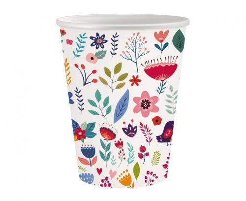 Spring Have Fun Light paper cup 6 pcs 250 ml