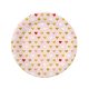 Love XOXO Pink paper plate 6 pcs 18 cm