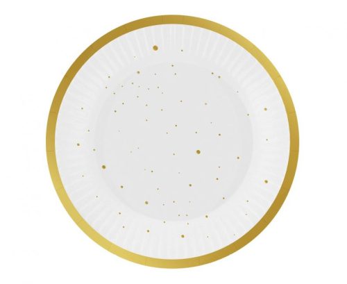 Colour Gold Celebrate Gold Paper Plate 6 pcs 18 cm