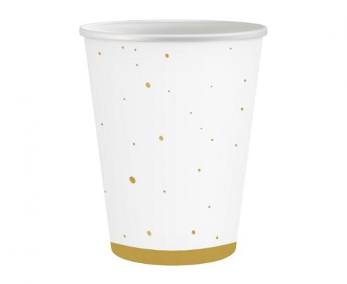 Colour Gold Celebrate Gold paper cup 6 pcs 250 ml