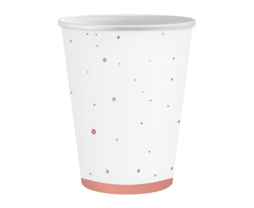 Colour Rose Gold Celebrate Pink paper cup, 6 pcs, 250 ml