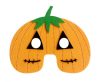 Pumpkin Orange felt mask 19 cm