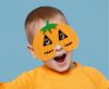 Pumpkin Orange felt mask 19 cm