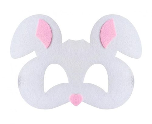 Animals Rabbit, Felt Mask 18.5 cm