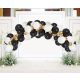 Colour White-Gold-Black balloon, balloon garland set 70 pcs