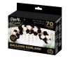 Colour White-Gold-Black balloon, balloon garland set 70 pcs