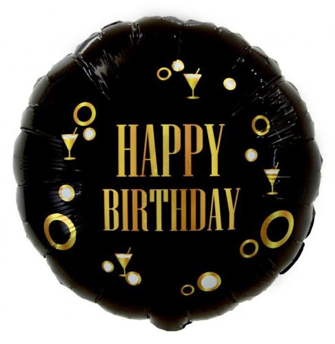 Happy Birthday Gold Happy Birthday B&C party foil balloon 36 cm