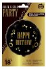 Happy Birthday Gold Happy Birthday B&C party foil balloon 36 cm