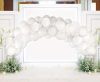 Colour White White balloon, balloon garland set of 70 pieces