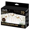 Colour White-Gold White Balloon, Balloon Garland 70pcs Set