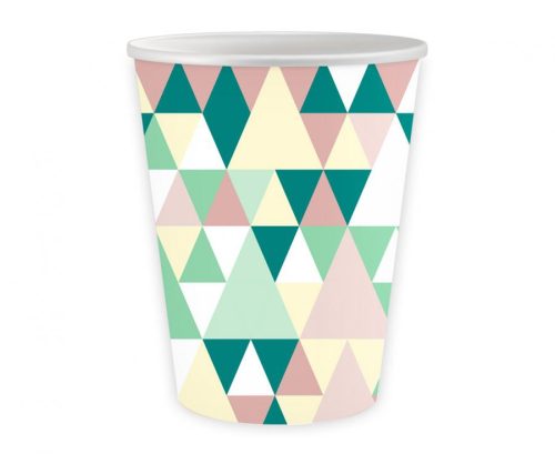 Party Green Joy Colorful paper cup 6 pcs 250 ml