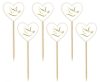 Love Dove Heart Decorative Stick Set of 6