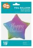 Happy Birthday Rainbow  Rainbow Happy Birthday star foil balloon 44 cm