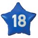 Happy Birthday Blue Blue Happy Birthday 18 star foil balloon 44 cm