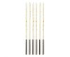 Colour Millennium White, White cake candle, candle set 6 pcs