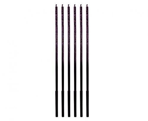 Colour Ombre Purple Glitter, Purple Birthday Candle, Candle Set of 6